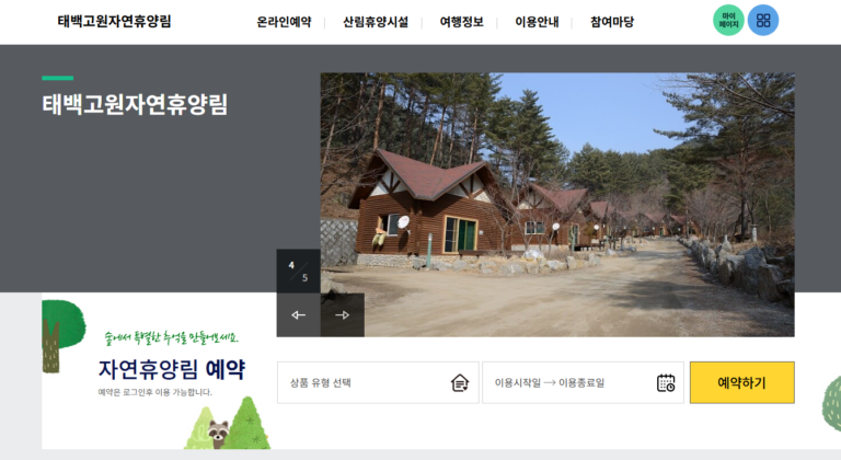태백 고원 자연휴양림